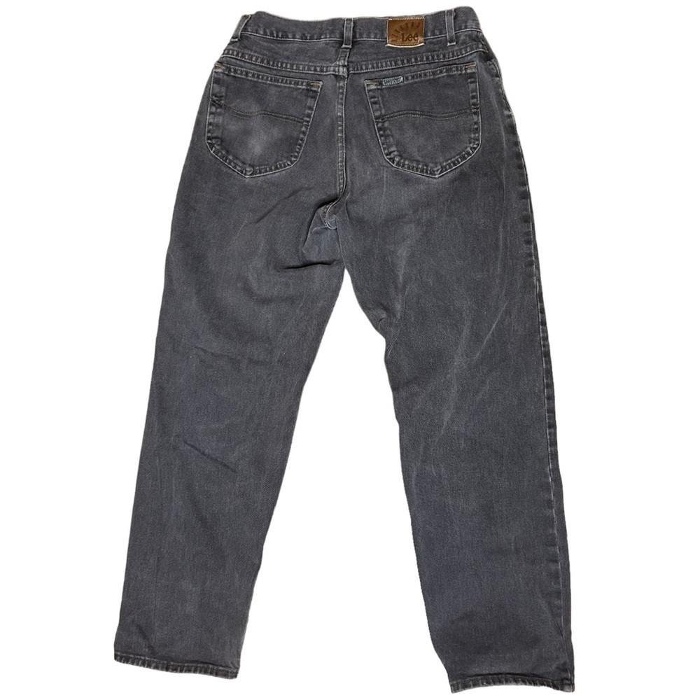 Vintage Rivited Lee Union Made High Wasted Charcoal Jeans
